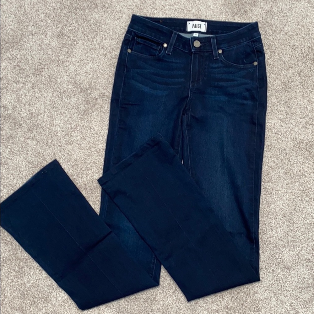 Paige Manhattan Bootcut Jeans - Dark Wash